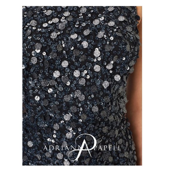 ADRIANNA PAPELL Sequined Romper  𝗡𝗘𝗪 𝗪𝗜𝗧𝗛 𝗧𝗔𝗚𝗦!  ﾟ･｡+☆+｡･ﾟ･｡+☆+｡･ﾟ･｡+ - Picture 5 of 9